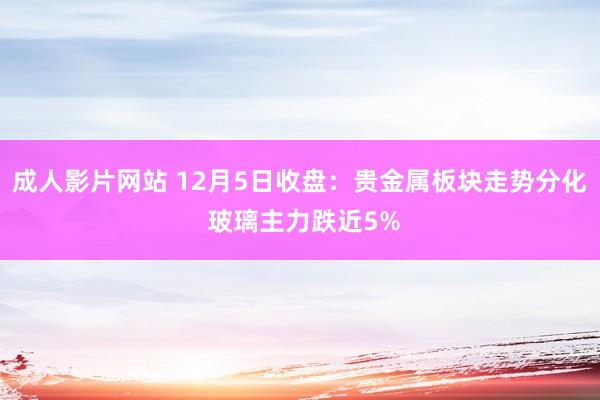 成人影片网站 12月5日收盘：贵金属板块走势分化 玻璃主力跌近5%